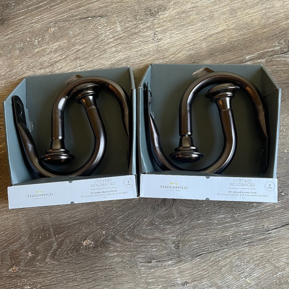 Threshold Curtain Holdbacks (2 sets)